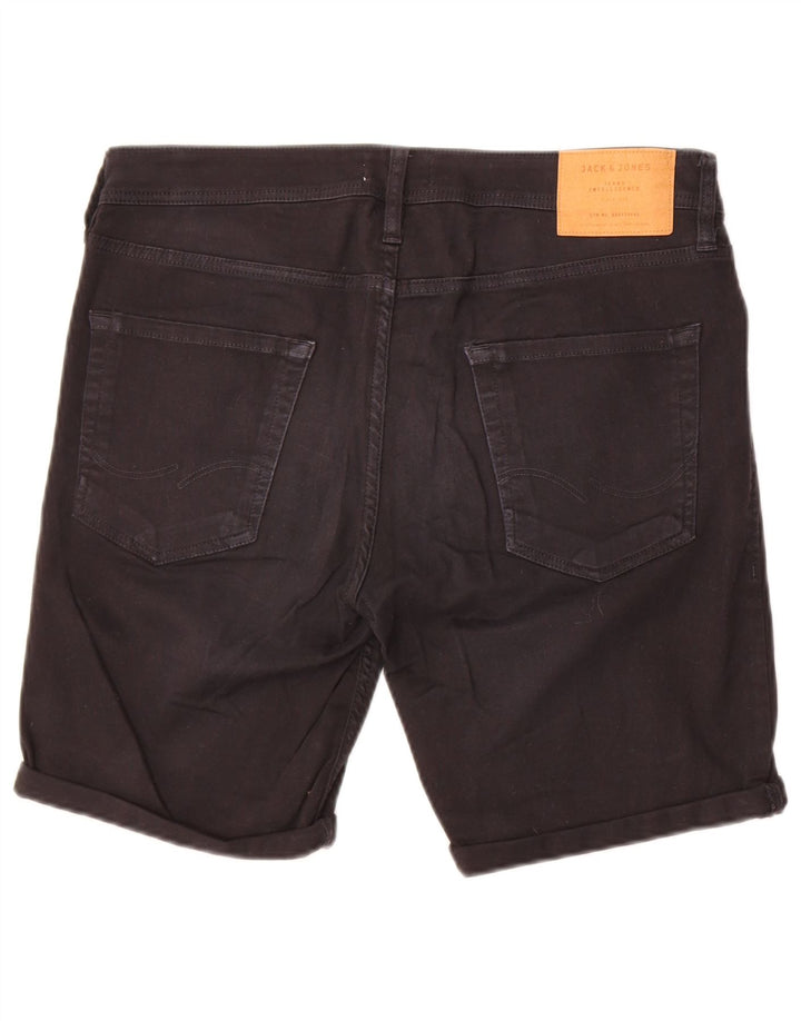 Pantaloni scurți din denim Jack & Jones pentru bărbați, de culoare normală, W32, bumbac negru
