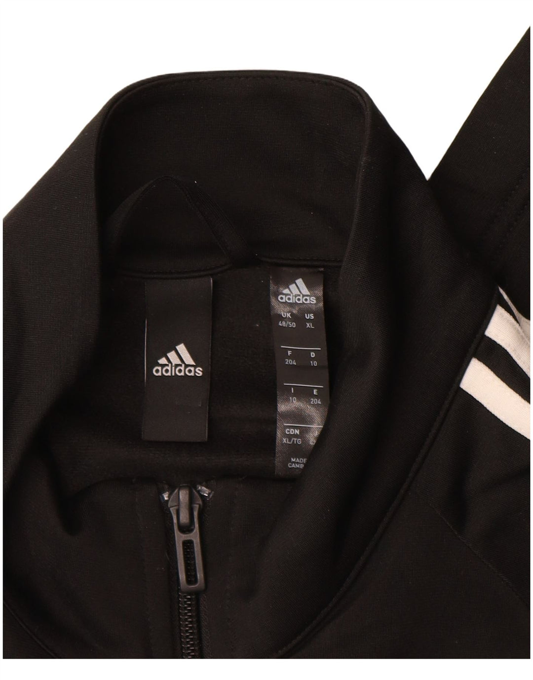 Jachetă de trening pentru bărbați Adidas UK 48/50 XL Poliester negru
