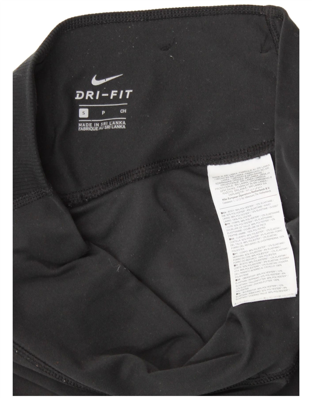 Pantaloni de trening grafic pentru femei NIKE Dri Fit Pantaloni de jogging UK 8 Small Black