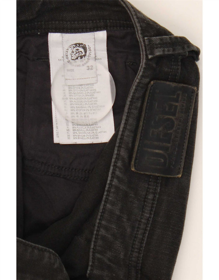 Blugi drepti pentru femei Diesel W32 L31 bumbac negru