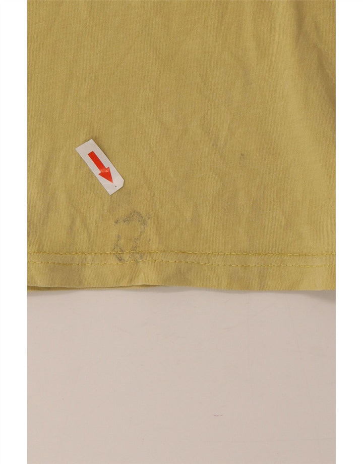 Tricou grafic pentru bărbați Volcom Top din bumbac galben mediu