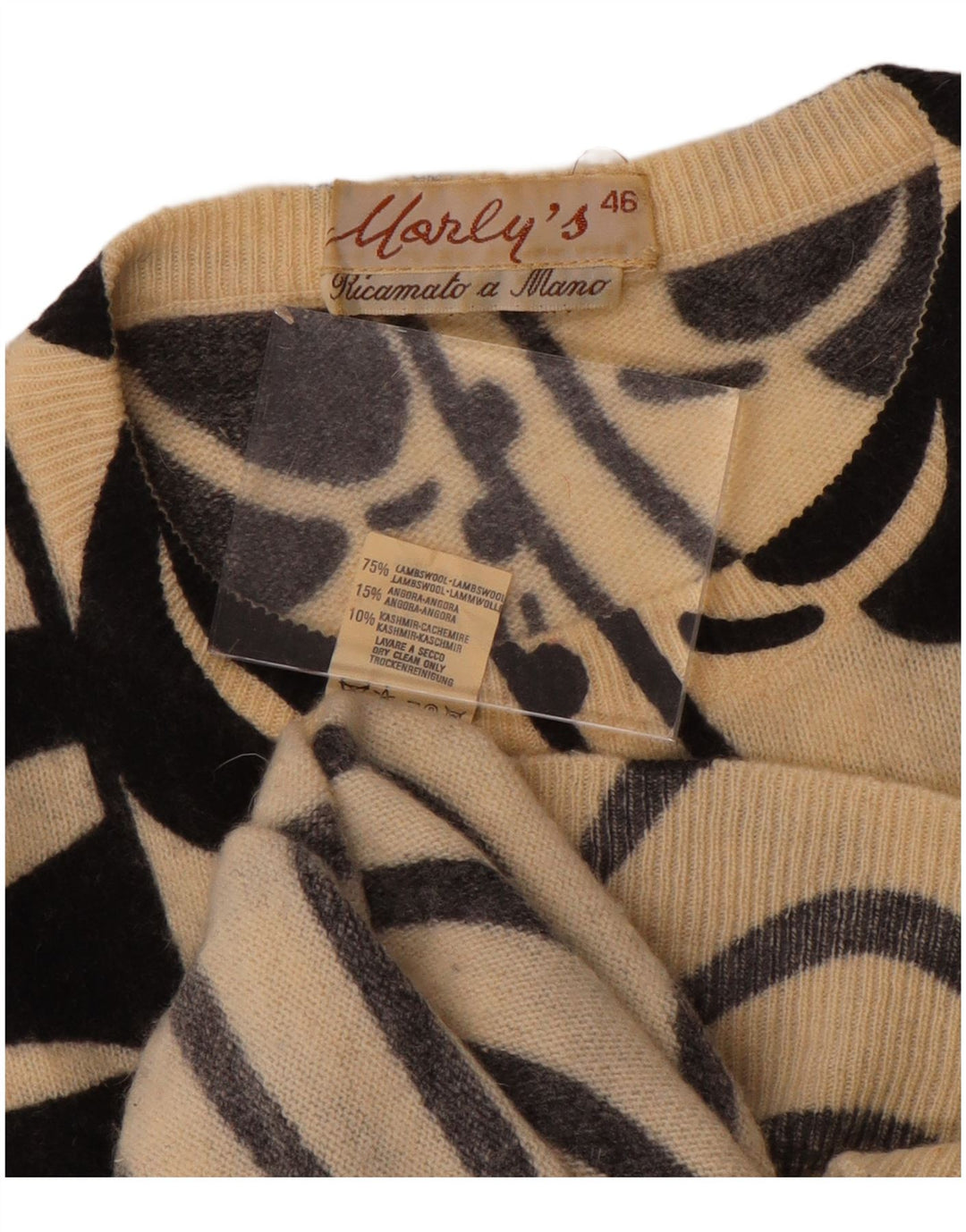 MARLY'S Pulover cu gât rotund și liliac pentru femei EU 46 XL Alb Floral