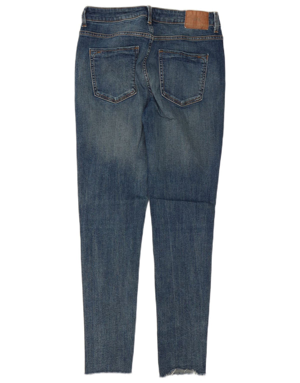 Blugi skinny distressed pentru femei Zara EU 40 Medium L30 L29 Bumbac albastru