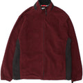 IZOD Mens Fleece Jacket UK 40 Large Burgundy Colourblock Polyester Vintage Izod and Second-Hand Izod from Messina Hembry 