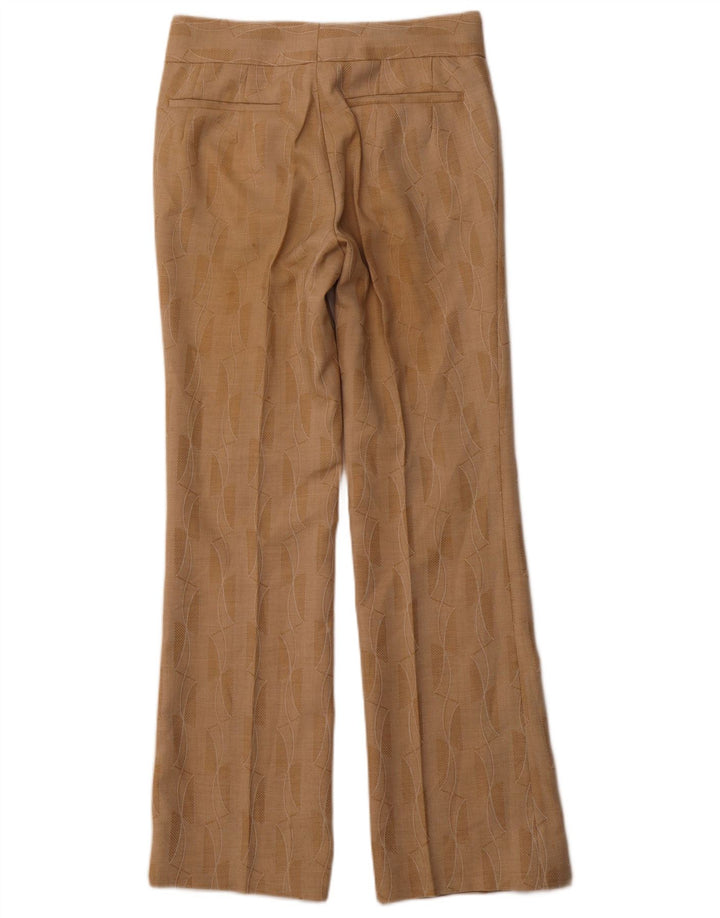 TREVIRA Pantaloni de costum pentru femei cu model abstract bootcut L30 L31 maro
