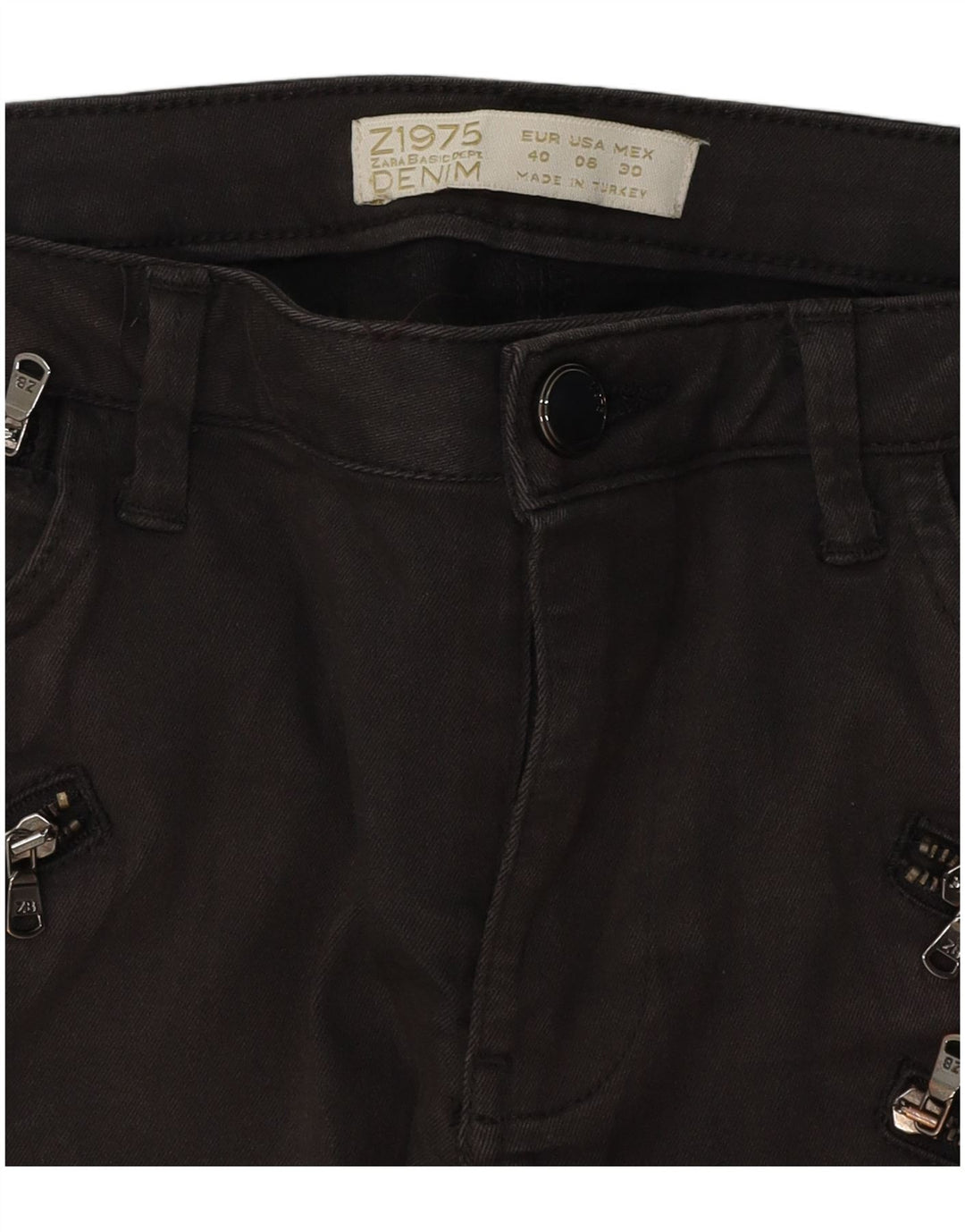 Blugi skinny de damă Zara EU 40 Medium W30 L29 Gri