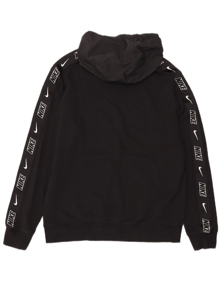 Pulover Nike Grafic pentru bărbați, bumbac mediu negru