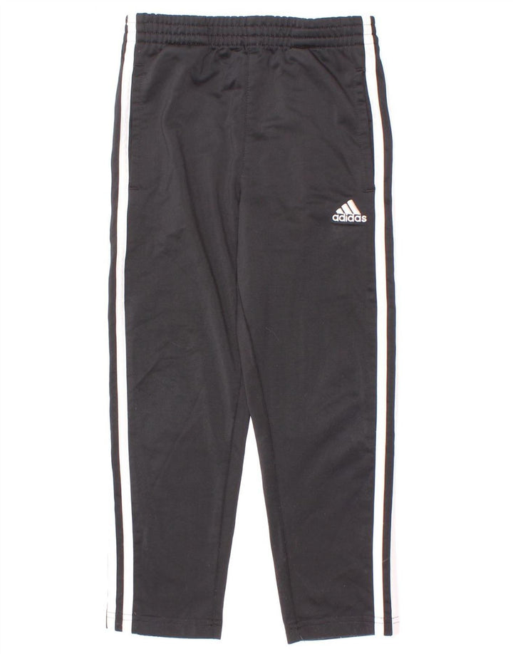 Pantaloni de trening Adidas baieti 5-6 ani poliester negru