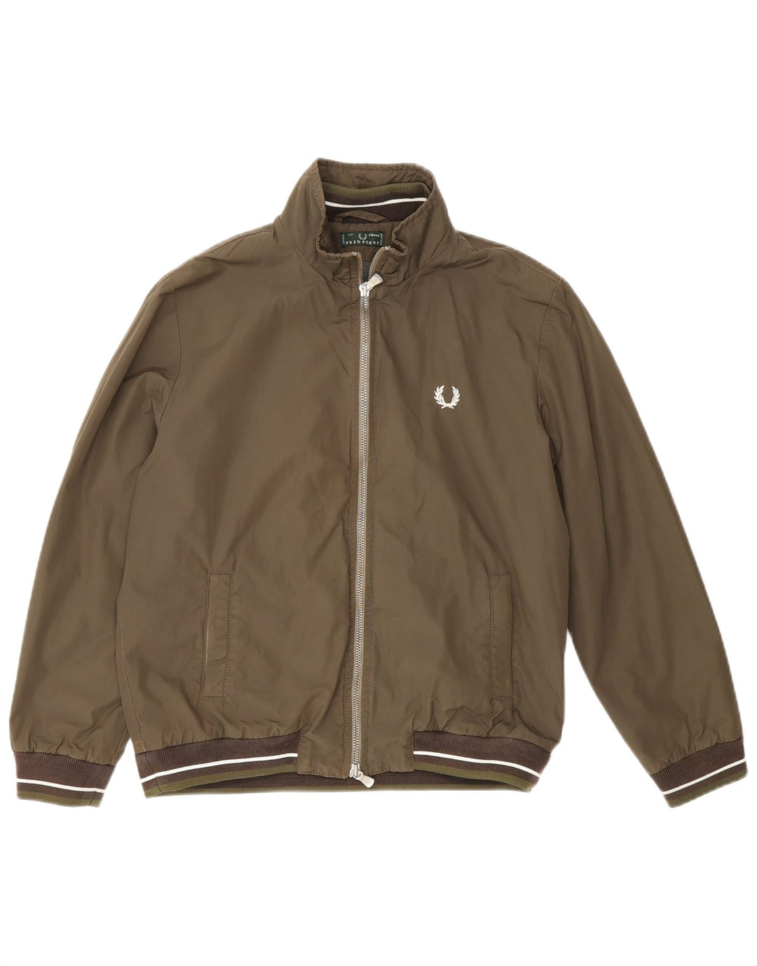 Fred Perry Jachetă Bomber pentru băieți 9-10 ani bumbac kaki
