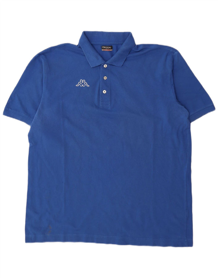 Cămașă polo pentru bărbați Kappa 3XL, bumbac albastru