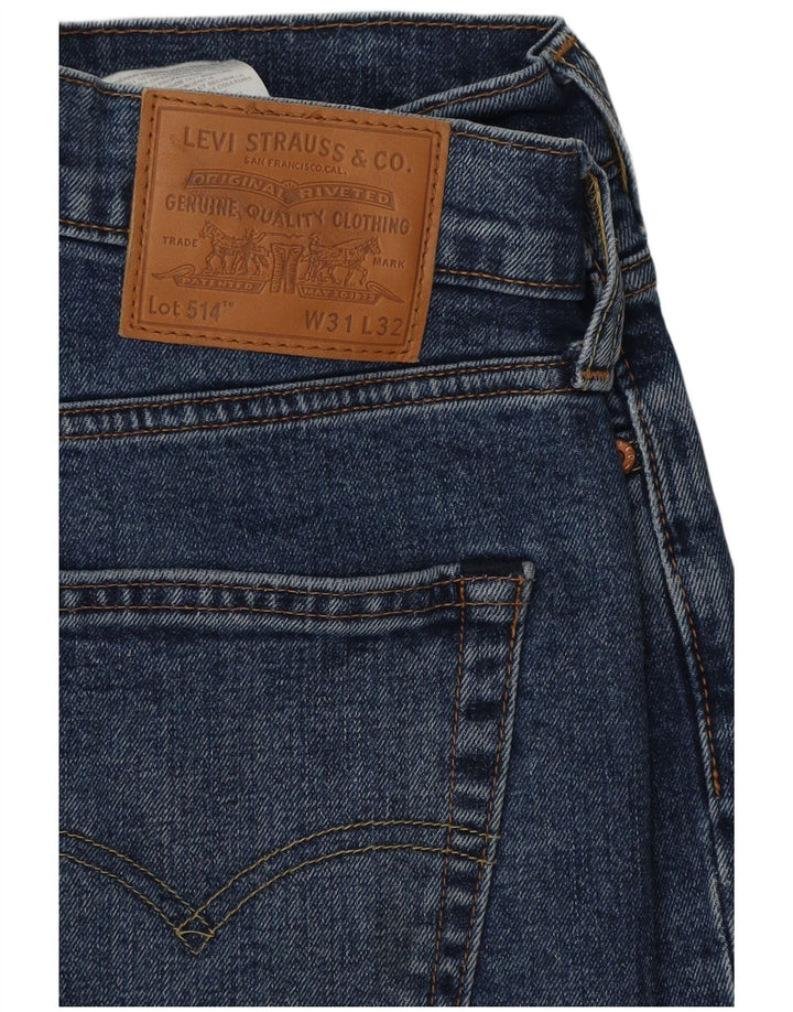 Blugi drepti pentru bărbați Levi's 514 W31 L32 Bumbac albastru