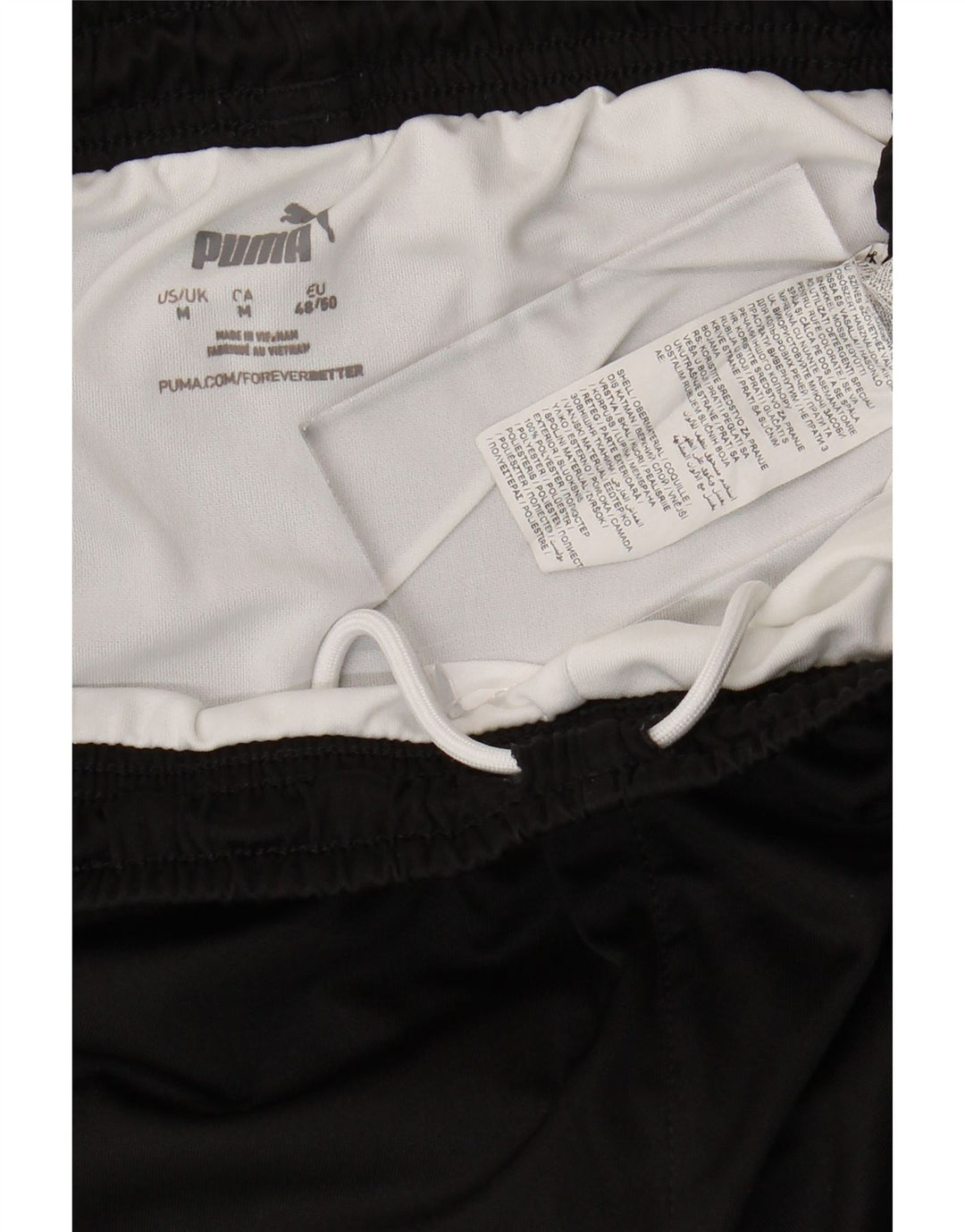 Pantaloni scurți sport Puma pentru bărbați, poliester mediu negru