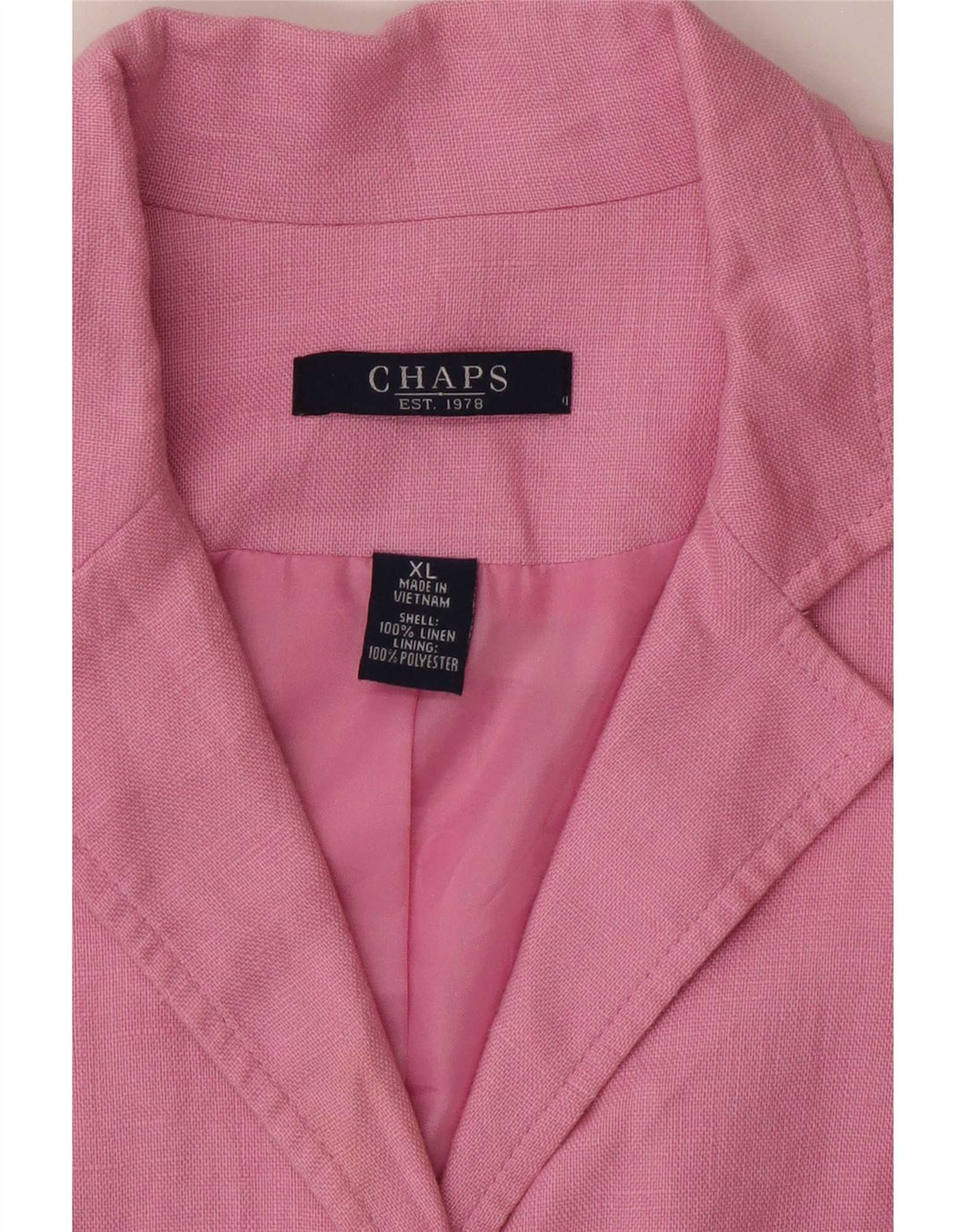 Jachetă Chaps pentru femei cu 4 nasturi și mâneci 3/4, UK 18 XL, in roz