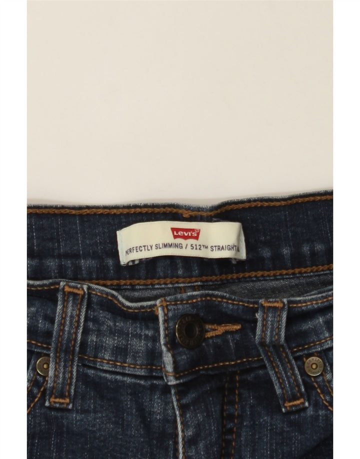 LEVI'S Womens 512 Straight Jeans US 4 Small W26 L29 Blue Vintage Levi's and Second-Hand Levi's from Messina Hembry 