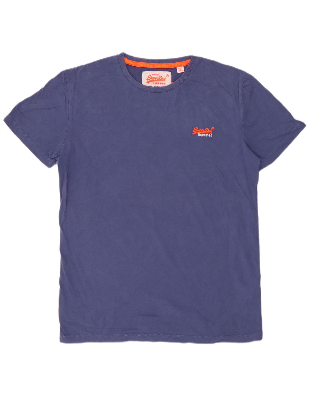 SUPERDRY Tricou Bărbați Top Medium Blue Bumbac