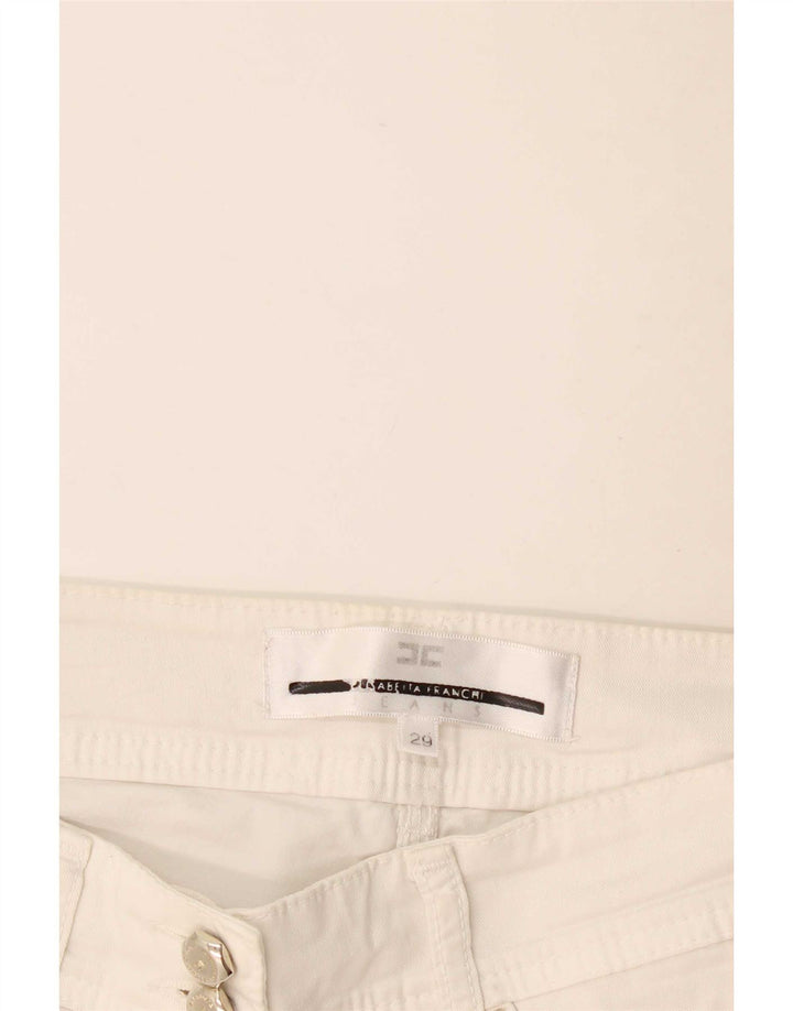 Elisabetta Franchi Blugi Femei Slim W29 L29 Alb