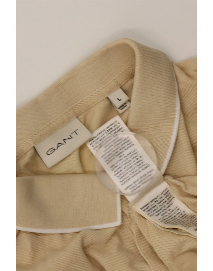 Cămașă polo GANT pentru bărbați, mare, bej, bumbac