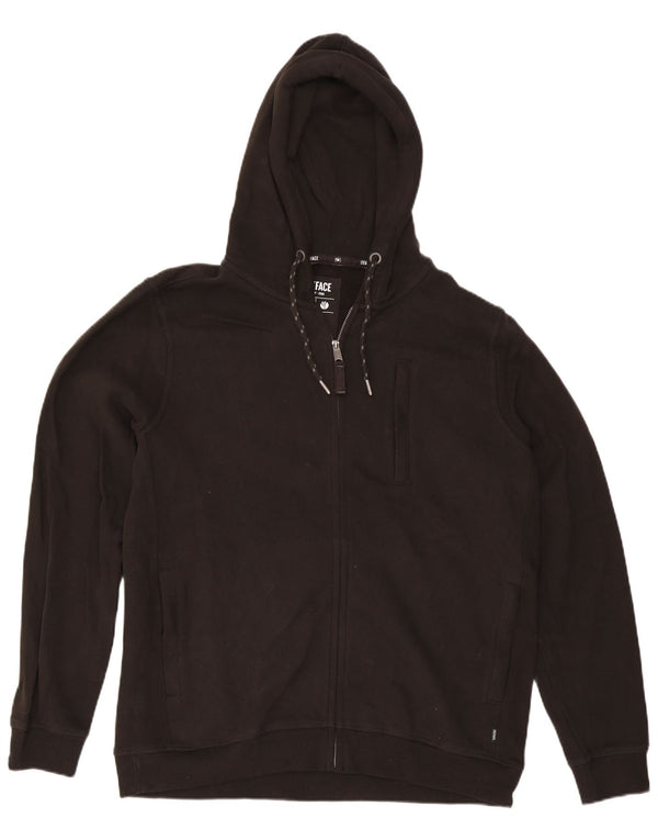 Pulover pentru bărbați Fat Face Regular Fit, cu fermoar, bumbac XL, negru