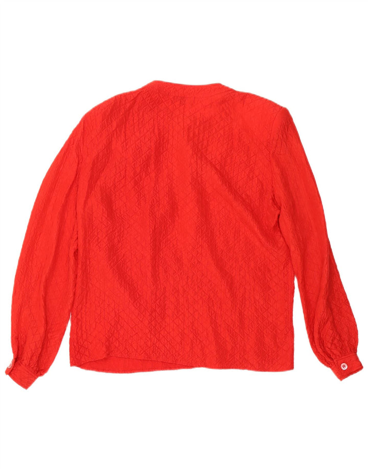 Bluză cu mânecă lungă pentru femei Valentino Top IT 44 Mătase Roșu Mediu