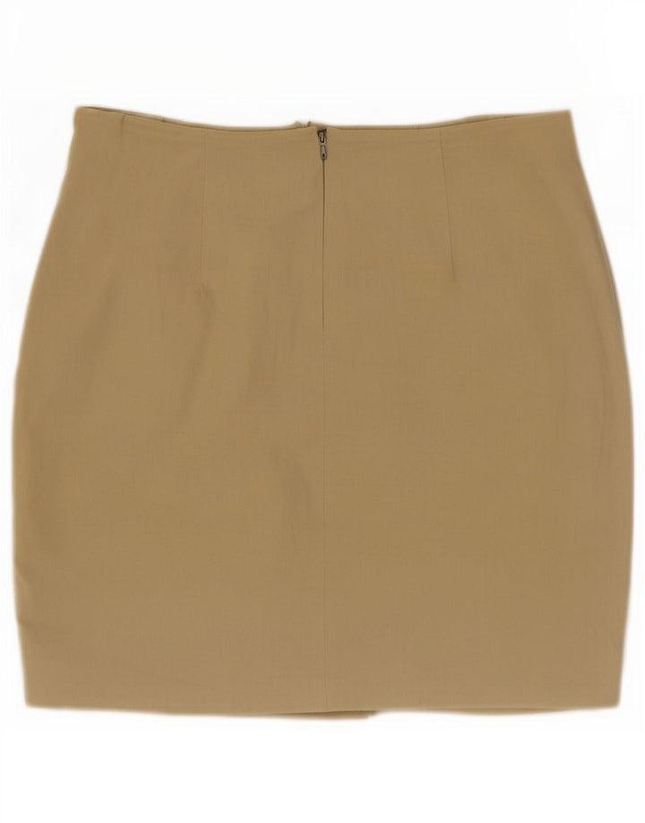 Fusta Mini Zara Femei Mică W26 Kaki Bumbac