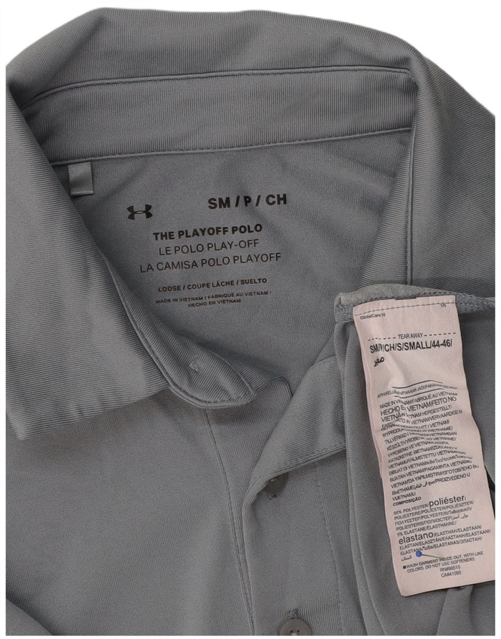 Tricou polo Under Armour pentru bărbați, mic, gri, poliester color bloc