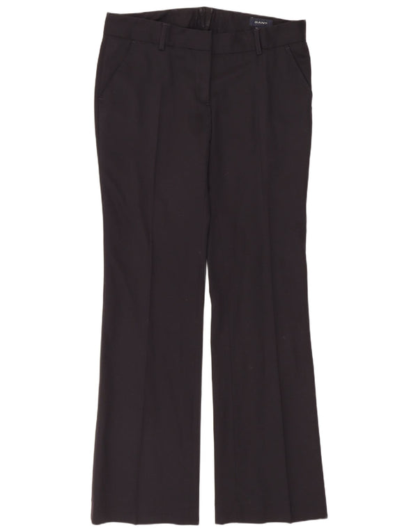 Pantaloni de costum pentru femei Gant Bootcut UK 12 Medium L34 L33 Lână neagră