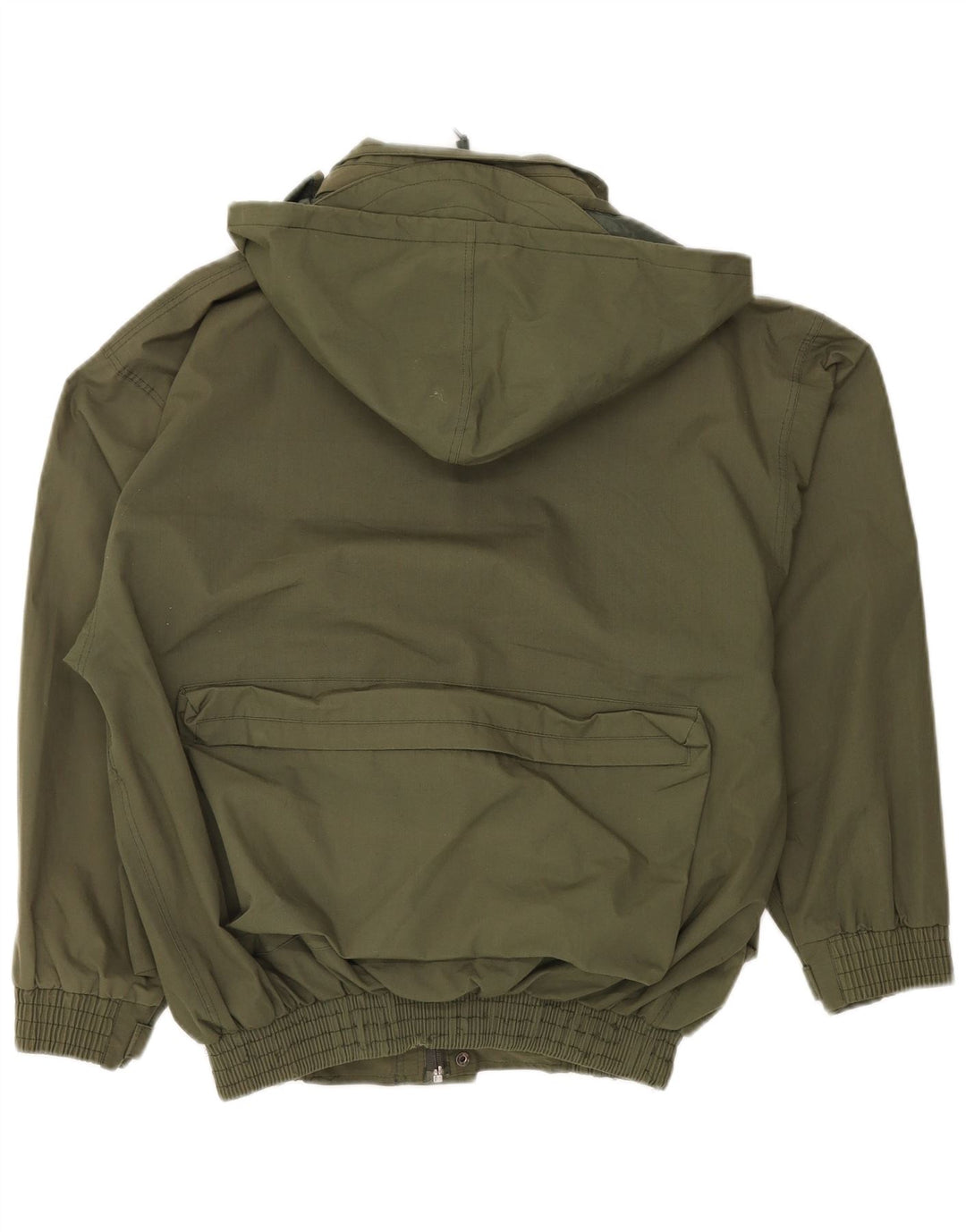 VINTAGE Jachetă cu glugă pentru bărbați, UK 38 Poliester kaki mediu