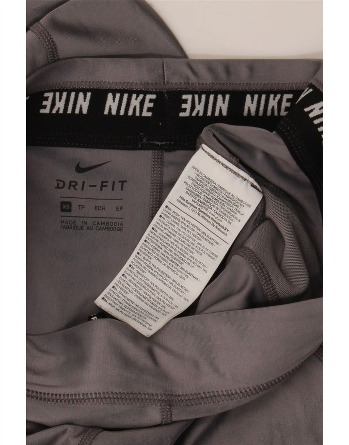 Leggings Dri Fit NIKE pentru femei UK 6 XS poliester gri