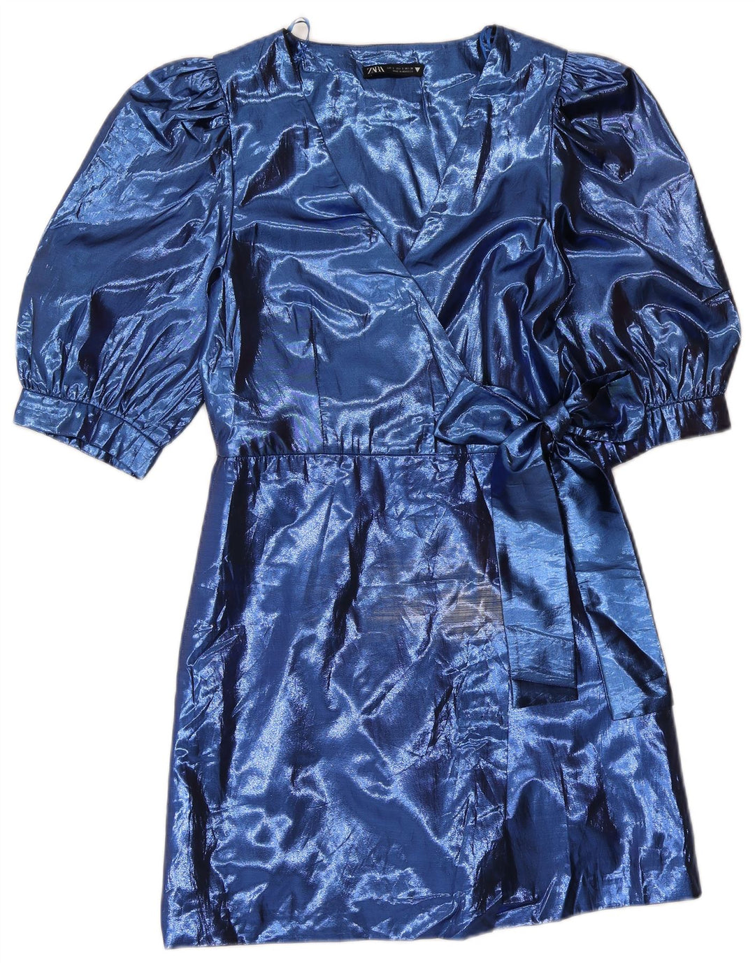 Rochie Zara femeie A-Line UK 8 Small Blue Poliester