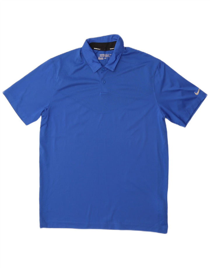 Tricou polo Nike pentru bărbați Dri Fit Poliester albastru mediu