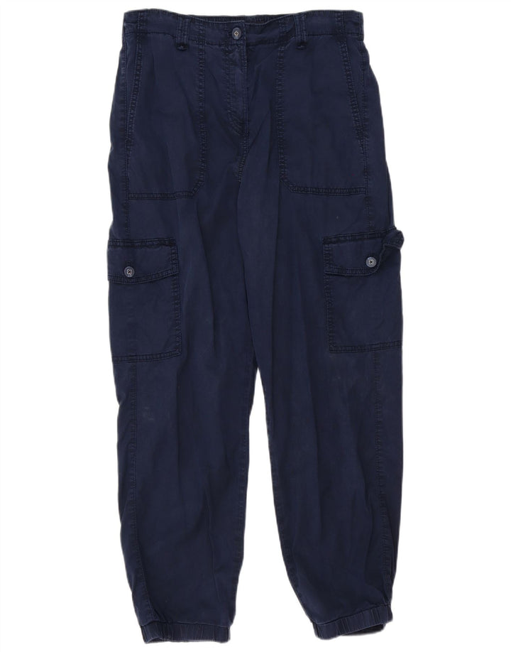 Pantaloni cargo pentru femei Marks & Spencer UK 12 Medium W32 L27 Bleumarin