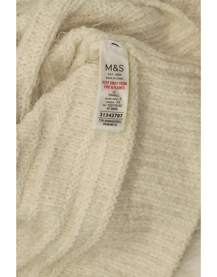 Pulover cu gât țestoasă pentru femei Marks & Spencer UK 10 Small Off White