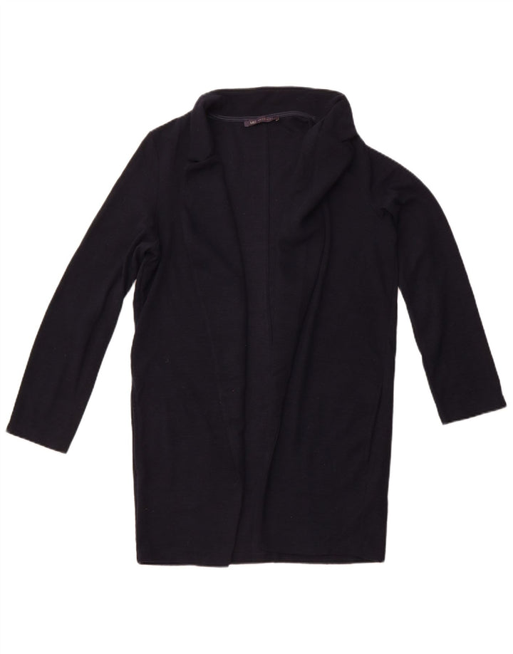 MARKS & SPENCER Pulover cardigan cu paragate pentru femei UK 10 Mic bleumarin