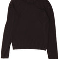 Zara Womens Crew Neck Jumper Sweater UK 10 Small Black
