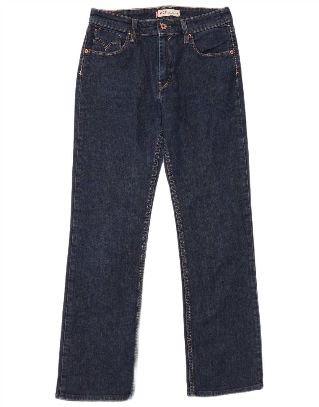 Blugi drepti pentru femei Levi's 627 W30 L29 Bumbac albastru
