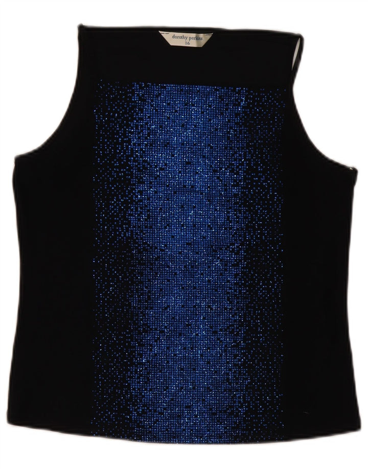 Dorothy Perkins Cami Top pentru femei UK 16 Poliester negru mare
