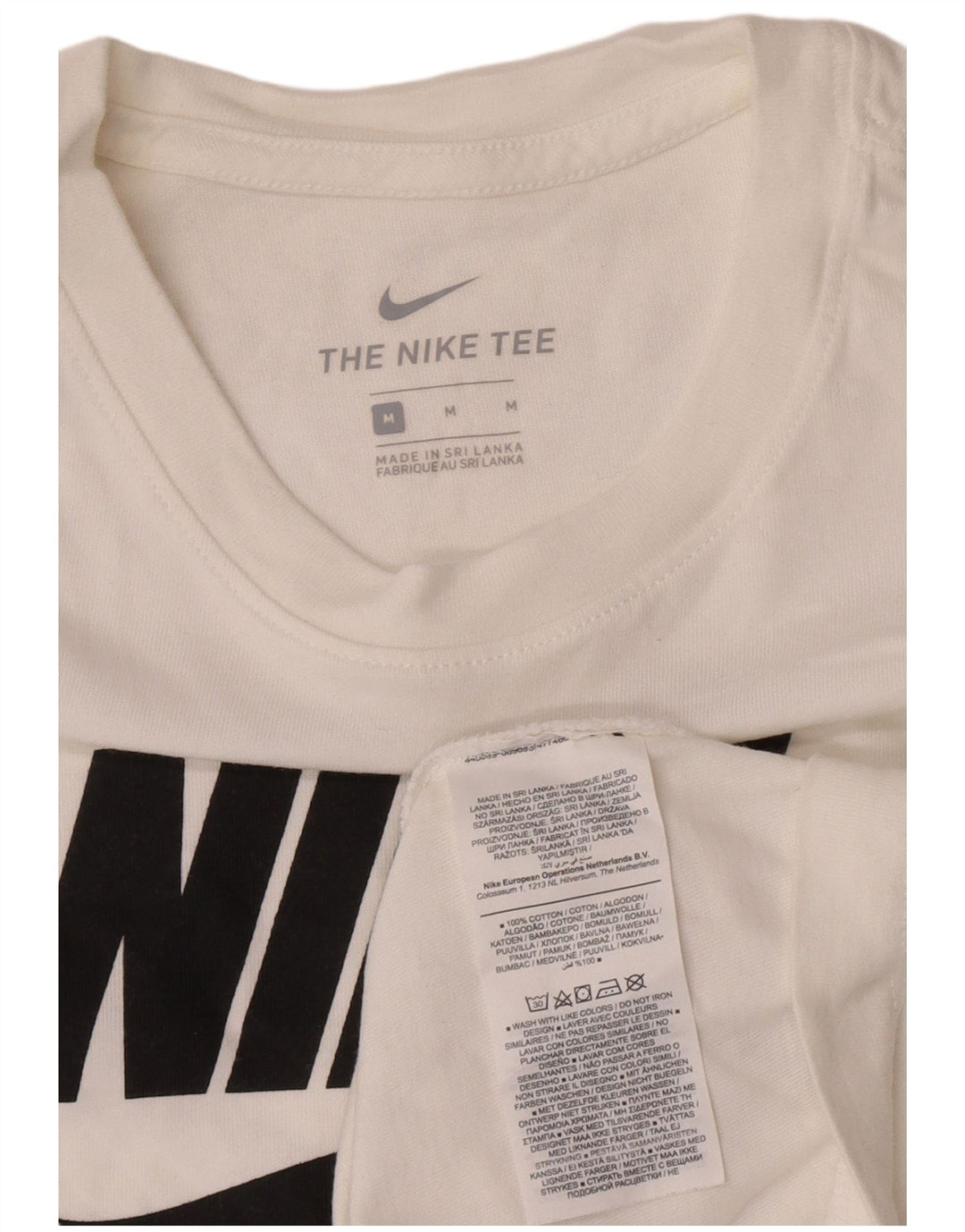 Tricou cu mânecă lungă pentru bărbați Nike Graphic Regular Fit, din bumbac alb mediu