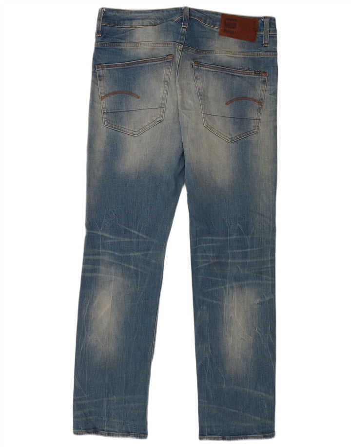 Blugi G-Star 3301 drepte pentru bărbați W33 L32 bumbac albastru