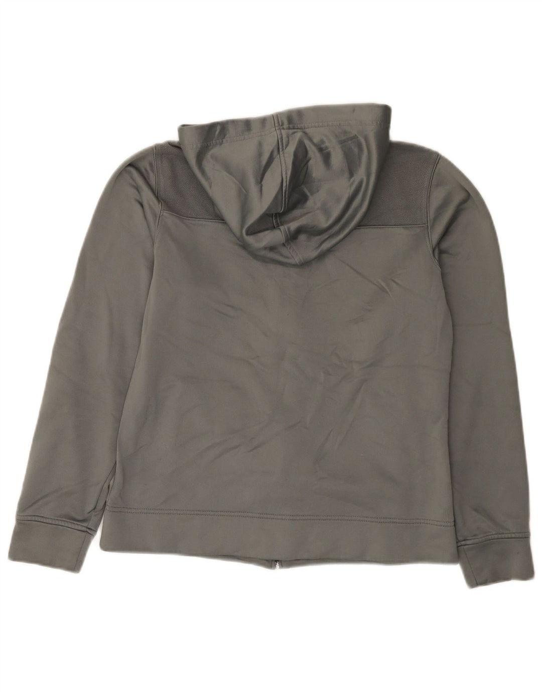 Pulover Reebok pentru femei, cu fermoar, UK 14, poliester, gri mediu