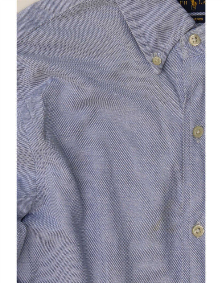 Cămașă pentru bărbați Ralph Lauren, mică, albastră, bumbac