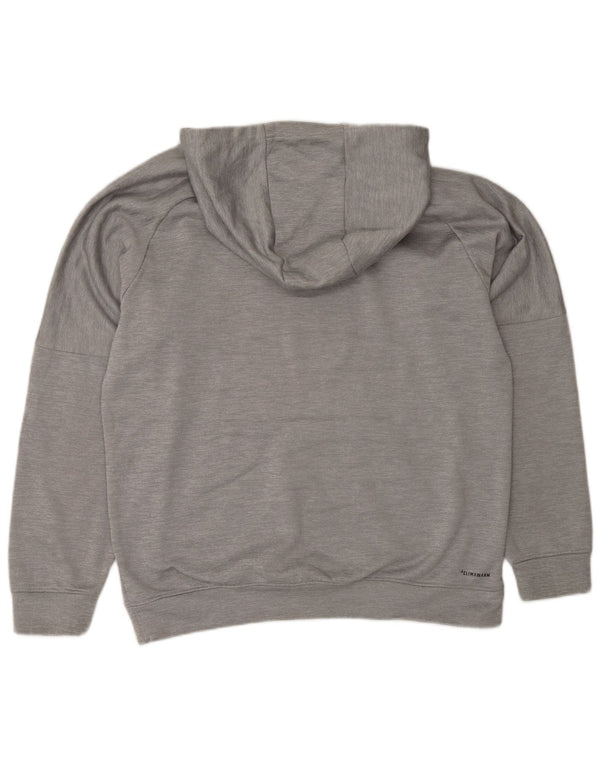 Pulover adidas Climawarm Graphic pentru bărbați, mare, gri poliester cu pături