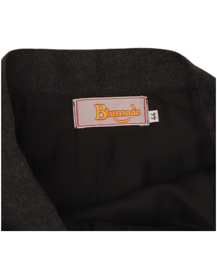 Fusta creion pentru femei BLUMODE IT 44 Medium W28 Gri Colorblock