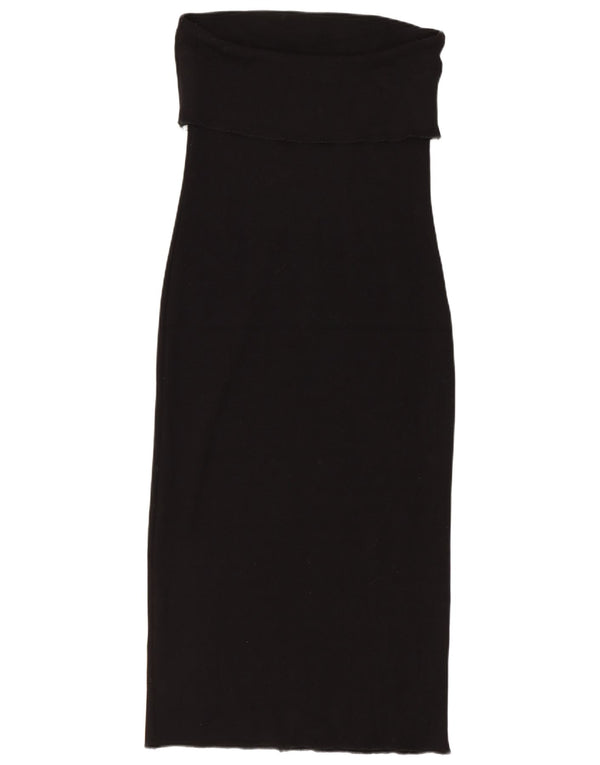 Rochie fără bretele pentru femei Zara UK 12 Medium Black Viscose