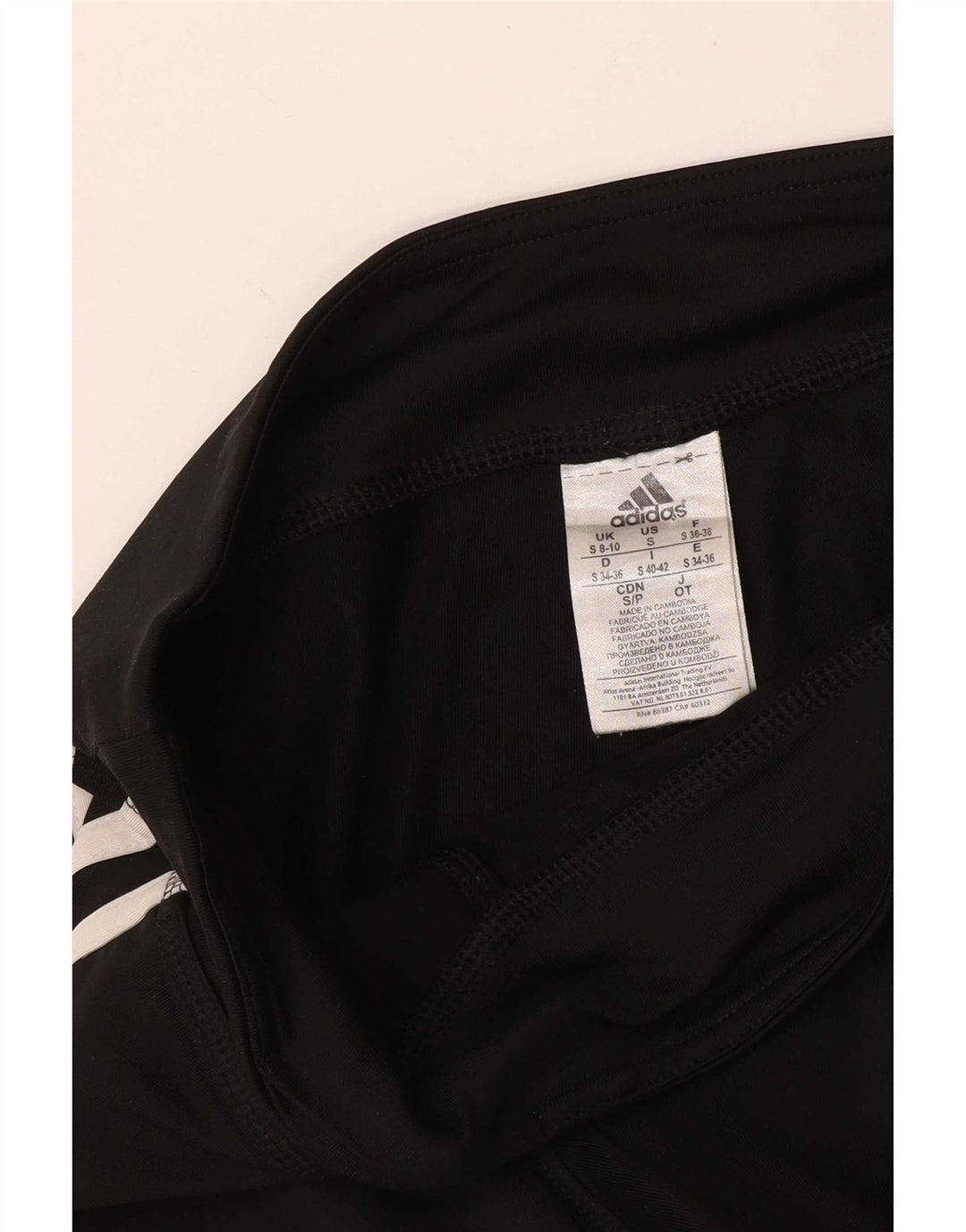 Leggings pentru femei Adidas UK 8/10 Poliester negru mic