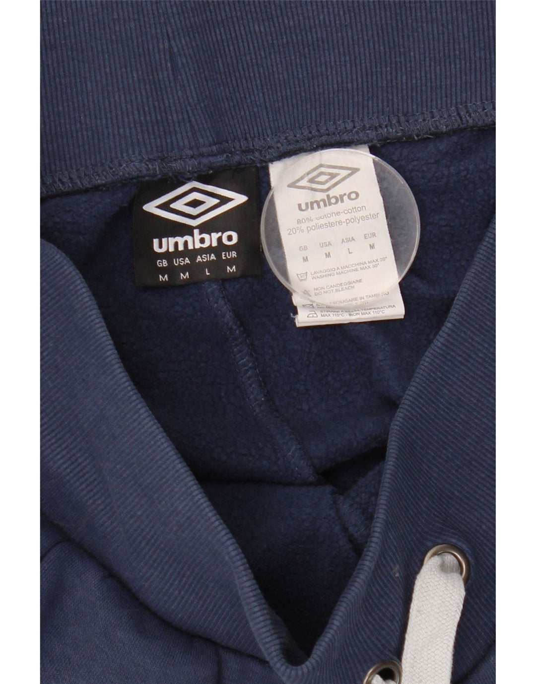 Pantaloni de trening Umbro pentru bărbați, bumbac, albastru bleumarin mediu