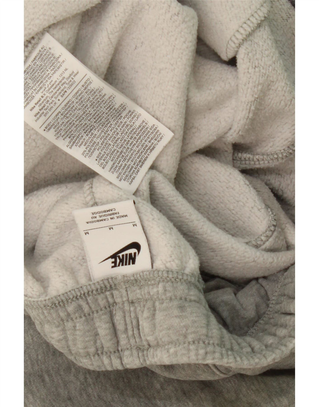 Pantaloni de trening pentru bărbați NIKE Pantaloni de jogging din bumbac gri mediu