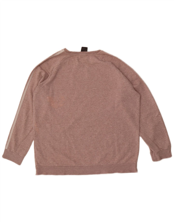 Hanorac pentru bărbați Adidas Jumper mare bumbac roz
