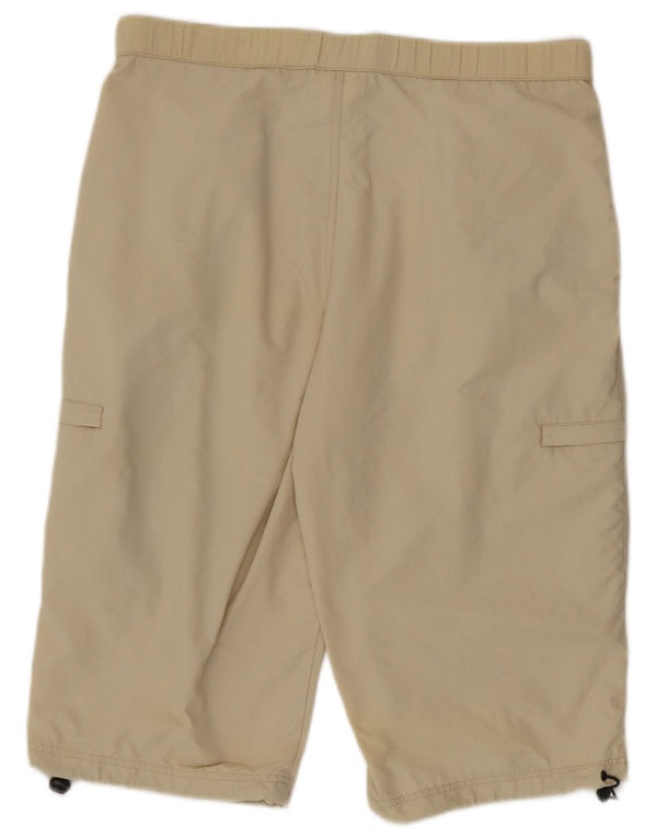 Pantaloni scurți cargo Asics pentru bărbați W34, mari, bej, poliamidă