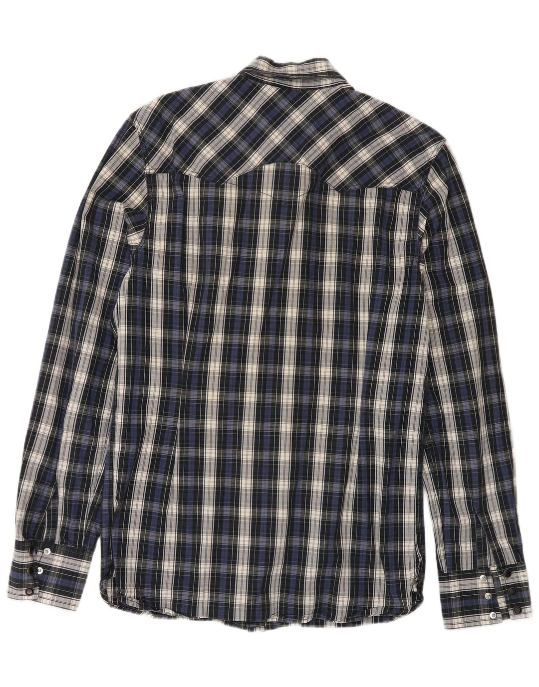 Cămașă pentru bărbați Levi's, din bumbac cu carouri, albastru bleumarin mediu