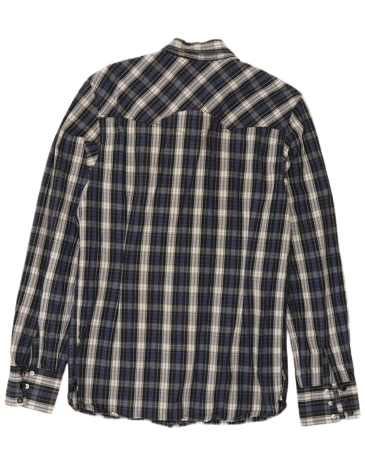 Cămașă pentru bărbați Levi's, din bumbac cu carouri, albastru bleumarin mediu